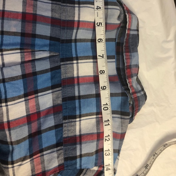 Box plaid ombré hand dyed shirt by Forever 21 SM - Picture 12 of 14